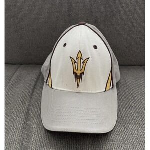 Arizona State Sun Devils Hat Cap Strap Back One Size Gray Captivating Headwear